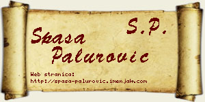 Spasa Palurović vizit kartica